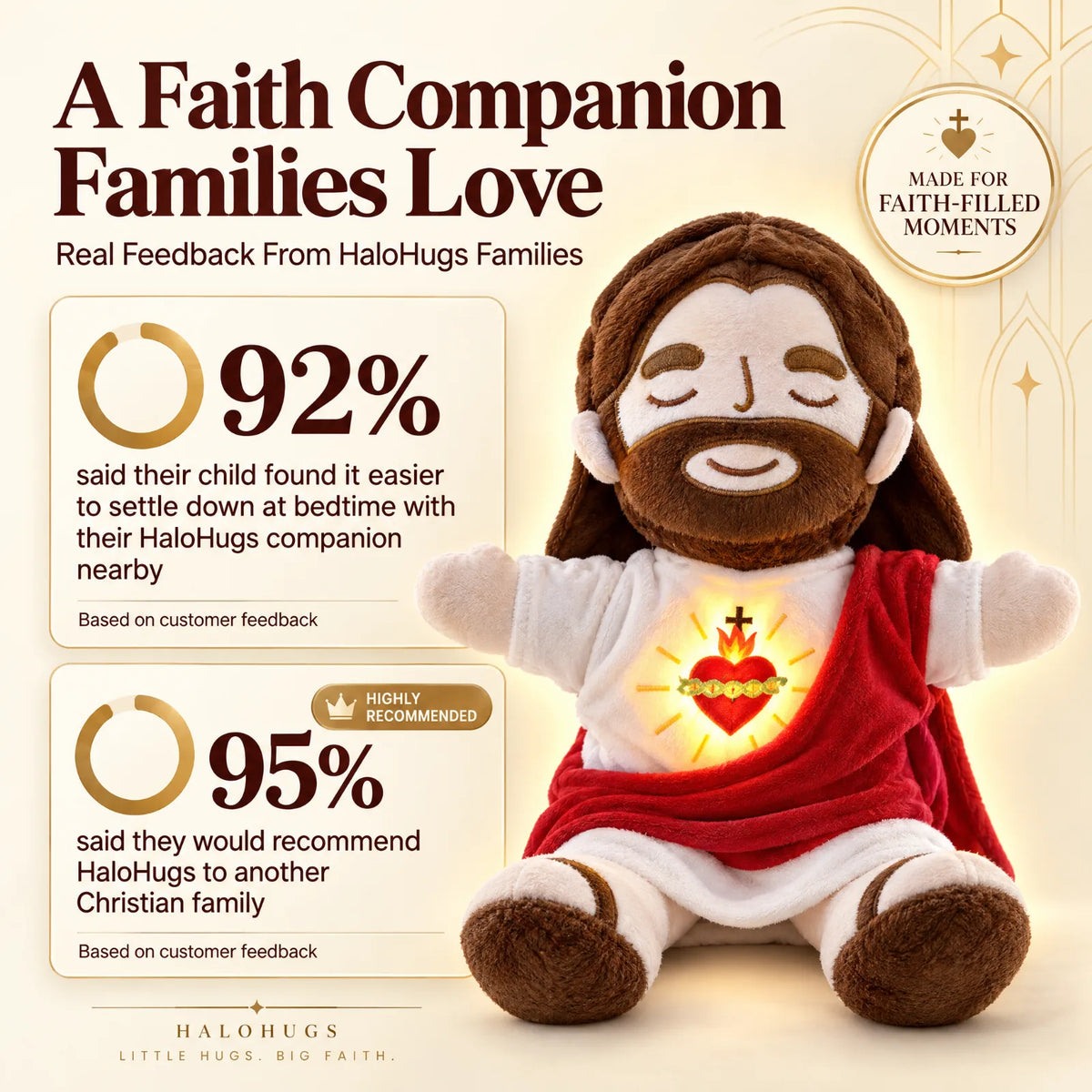 Jesus By My Side™ | Breathing & Glowing Plush