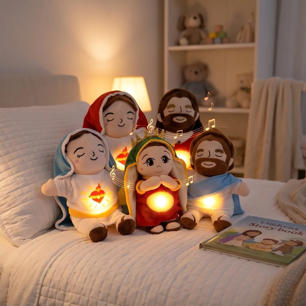 Interactive Breathing Jesus Plush Toy