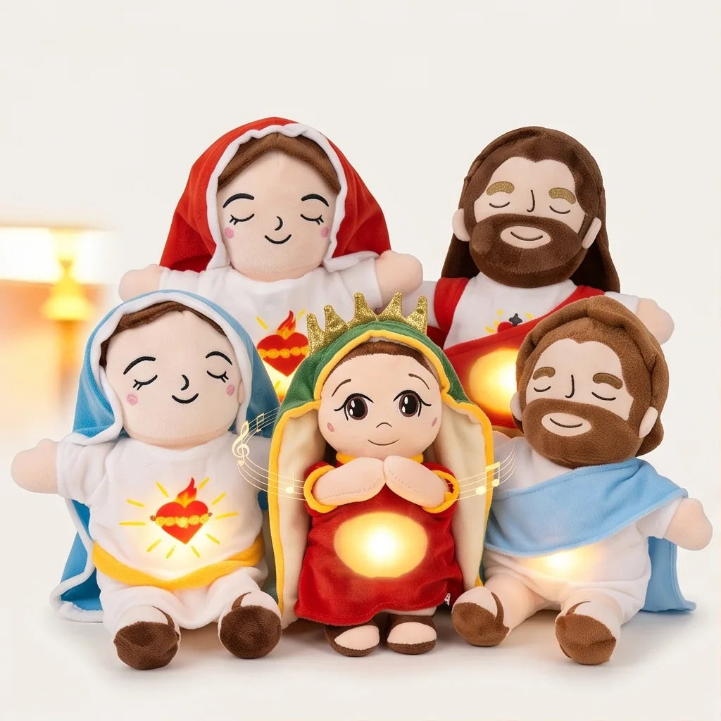 Interactive Breathing Jesus Plush Toy